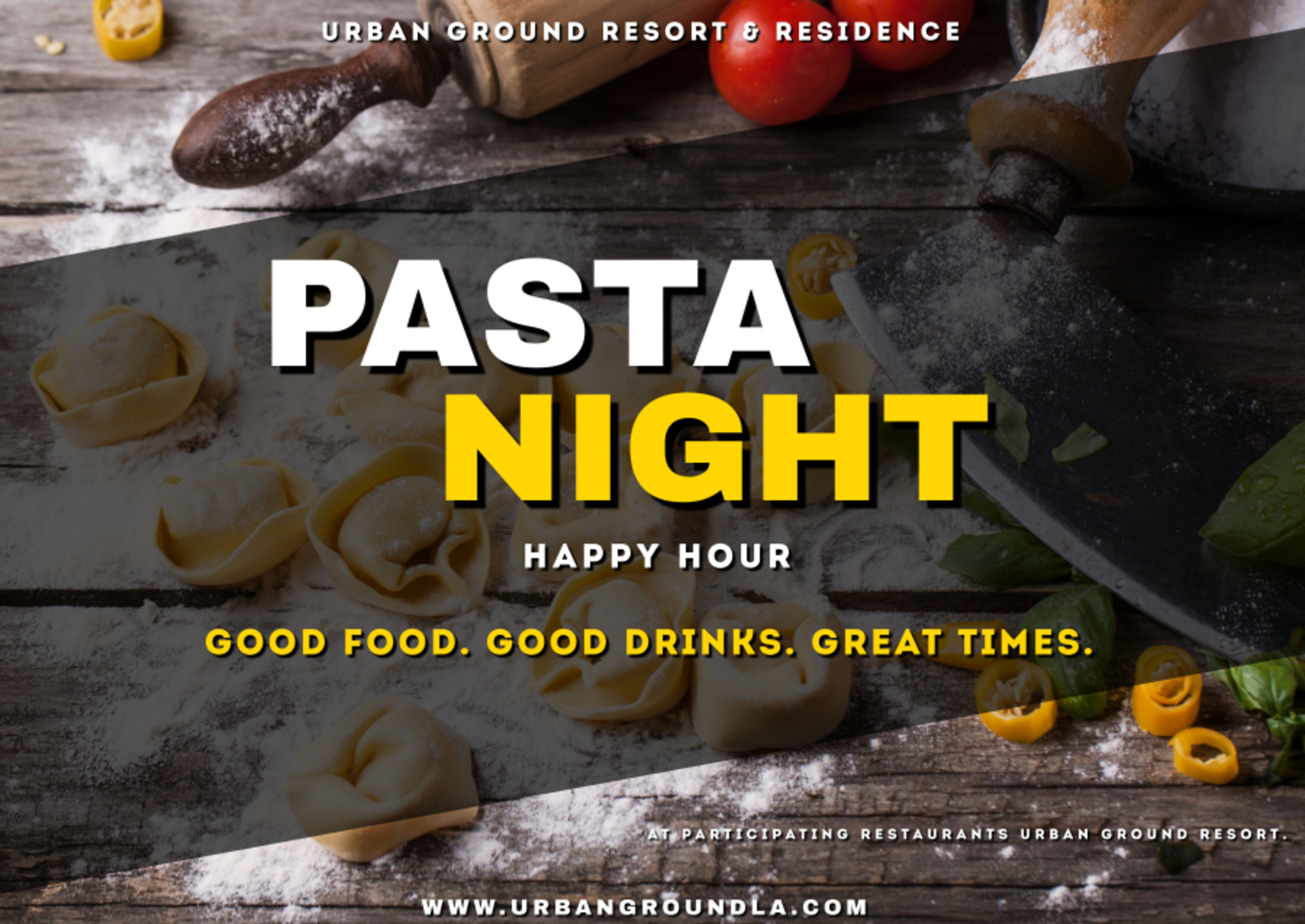 Urban Ground Resort Pasta Night