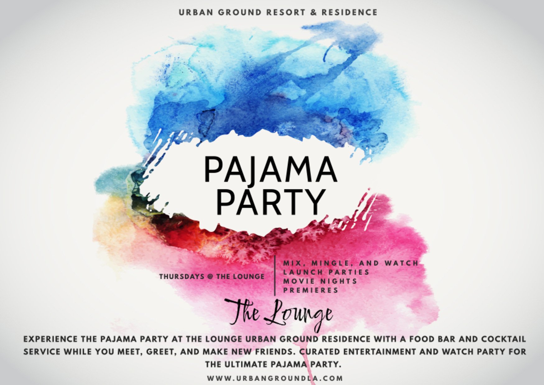 The Lounge Pajama Party Urban Ground Resort & Residence