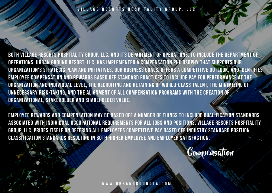 Employee Compensation Urban Ground Resort & Residence